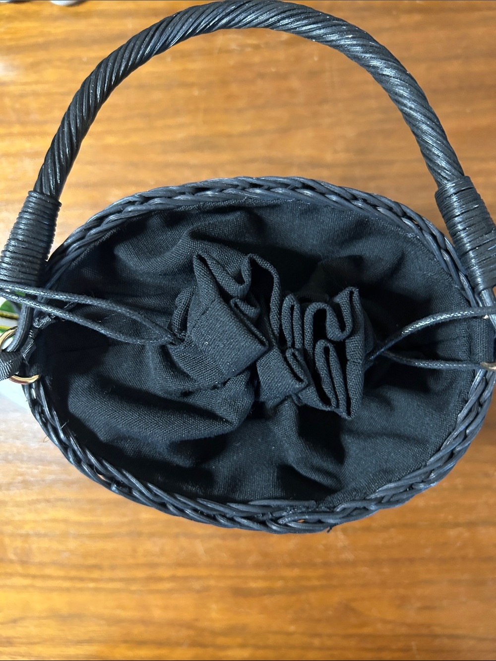 Kate spade x Target Woven Pearl-Embellished Bucket Bag - Black - Picture 5 of 11